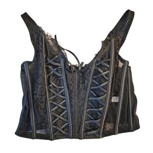 NWT Victoria’s Secret NWT Dream Angels Unlined Corset Top Black Sexy M
